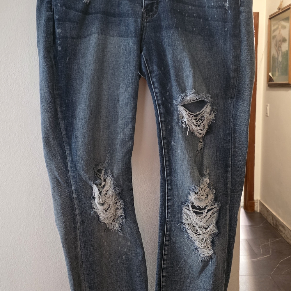 Torrid Blue Jean Shorts for Women - Picture 13 of 16